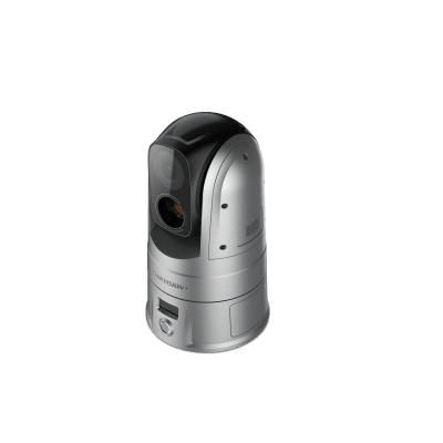 Turret IP Dual / Térmica 640 x 512 VOx / Óptica 4 MP 25x Zoom / Identificación Personas 182 m (597 ft) / IR 100 m / IP67 / PoE / Termométrica -20°C a 150°C / Sirena y Luz / Micro SD 32 GB